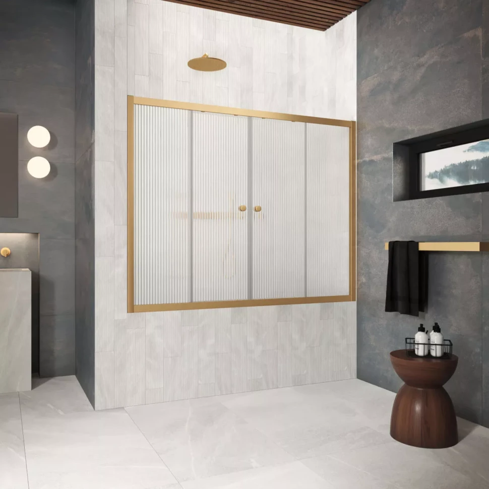 Шторки на ванну Z2V Protec 170 золото матовое