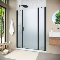 Душевая дверь Vegas-Glass EP-2F NOVO 215 h189 черный матовый