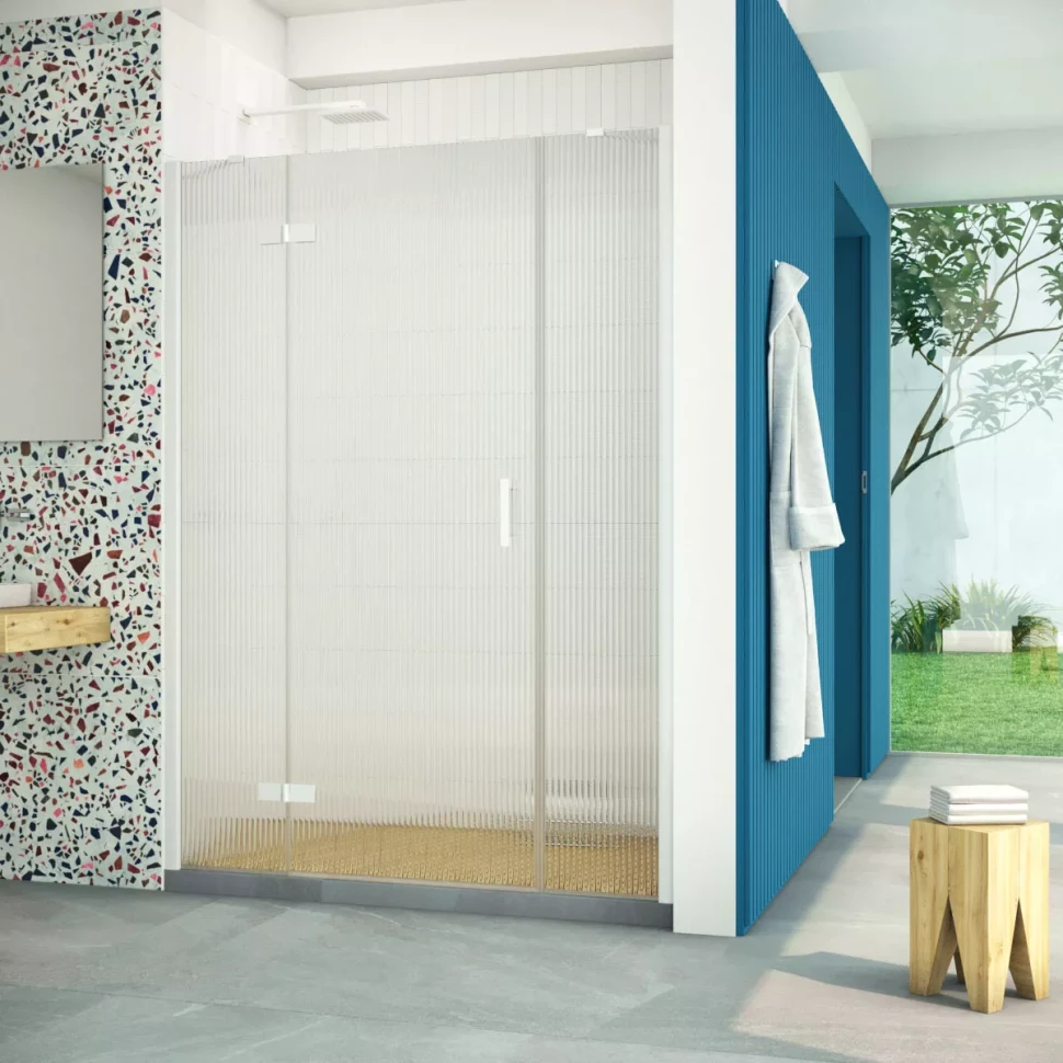 Дверь в душевую нишу Vegas-Glass AFP-F Retta 140 белый