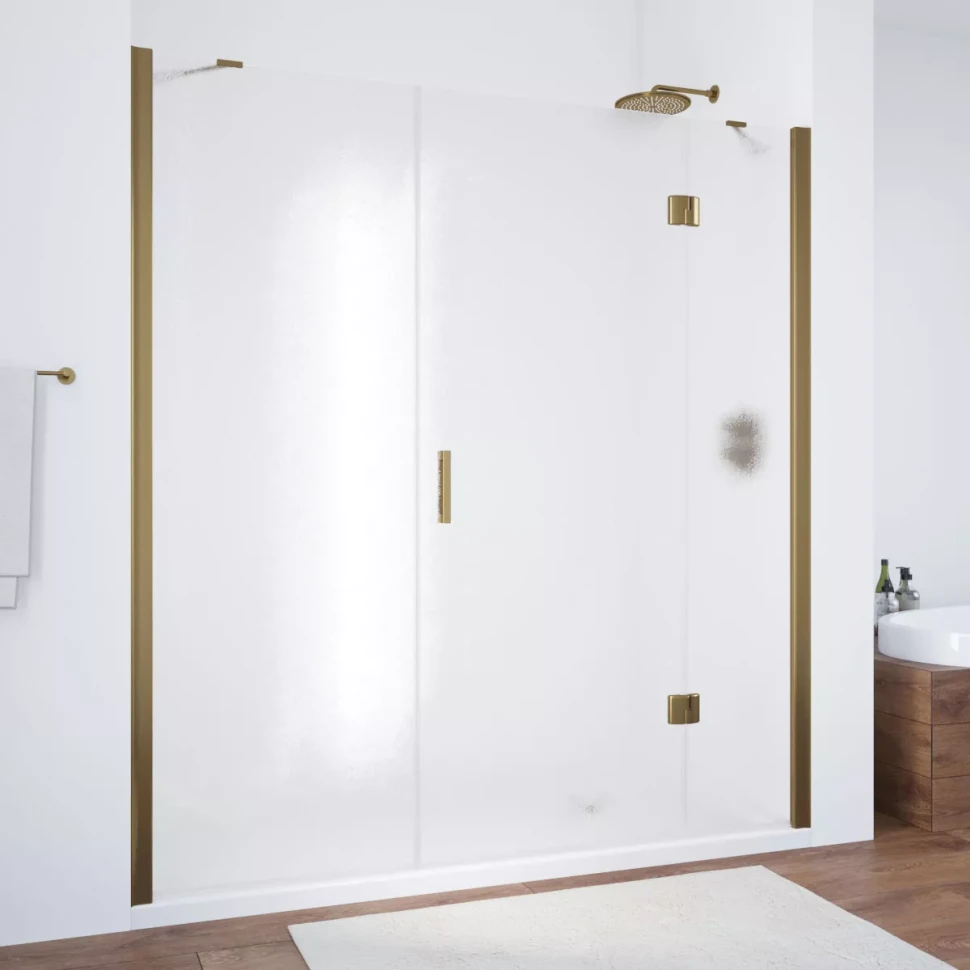 Дверь в душевой проем Vegas-Glass AFP-F NOVO 160 бронза