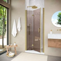 Душевая дверь в нишу Vegas-Glass GPS NOVO 75 h200 золото матовое
