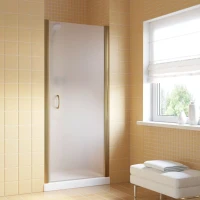 Дверь в душевую нишу Vegas-Glass EP LUX 75 бронза