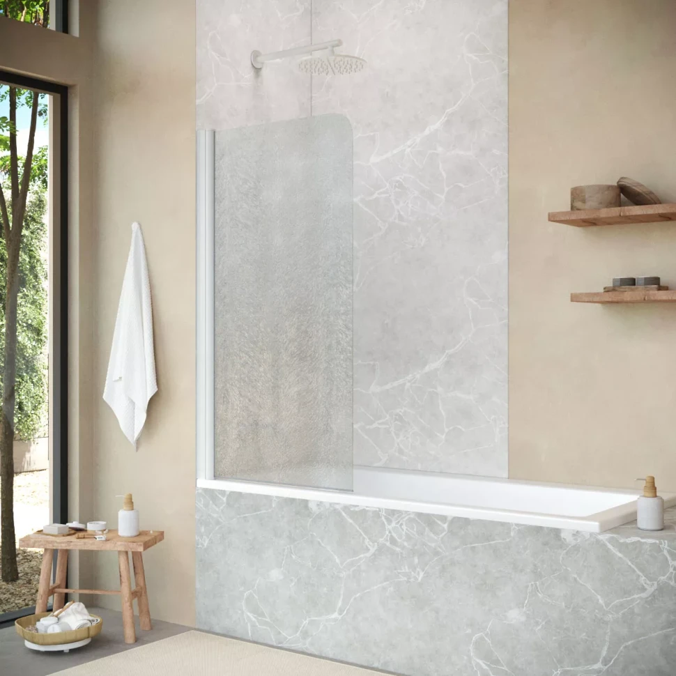 Шторки на ванну Vegas-Glass EV NOVO 76 белый