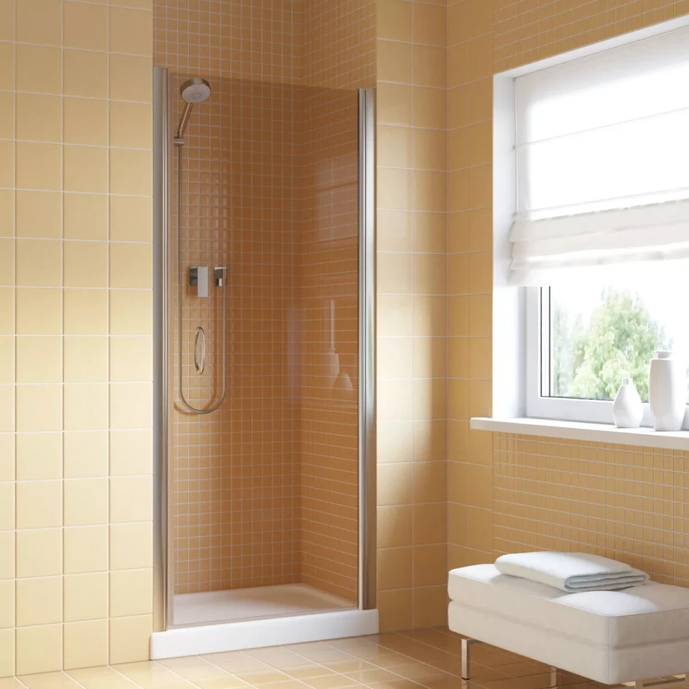 Дверь в душевую нишу Vegas-Glass EP LUX 75 глянцевый хром