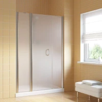 Душевая дверь в нишу Vegas-Glass EP-2F LUX 175 глянцевый хром