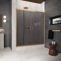 Двери в душевой проем Z2P Protec 160 золото матовое