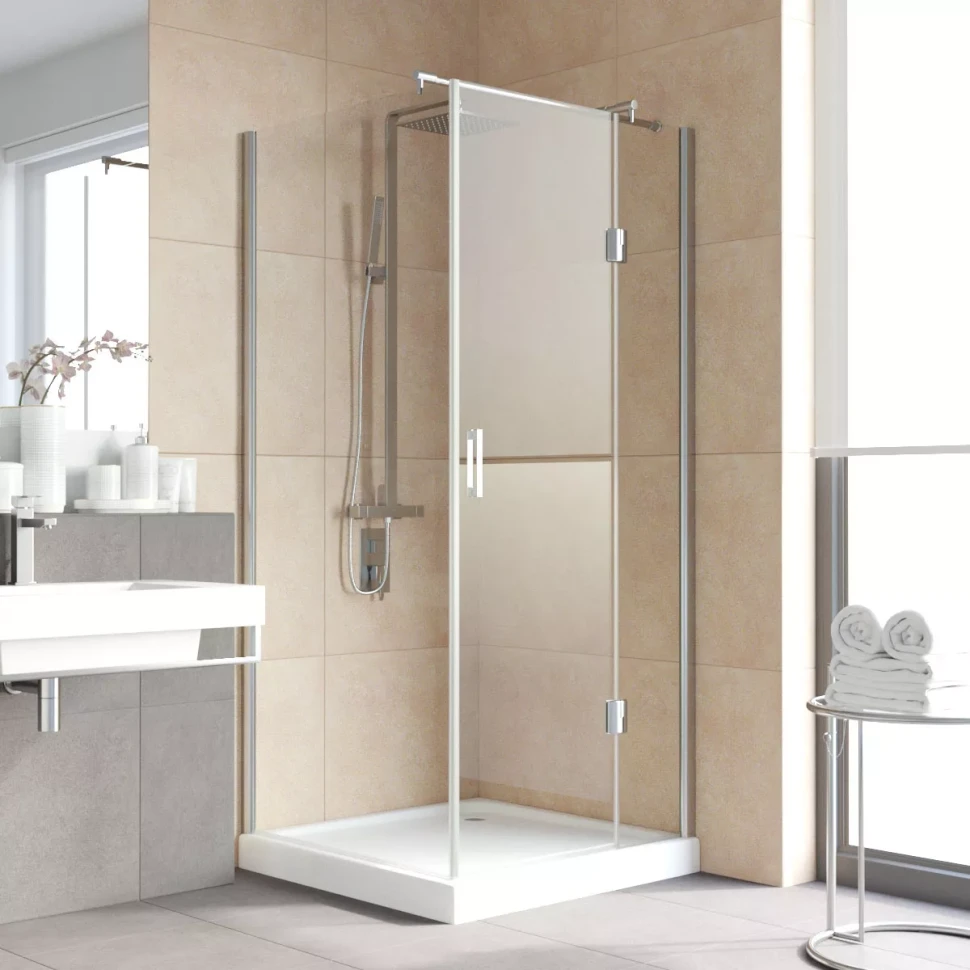 Душевой уголок Vegas-Glass AFP-Fis LUX 110x80 глянцевый хром