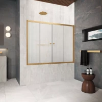 Шторки на ванну Z2V Protec 175 золото матовое