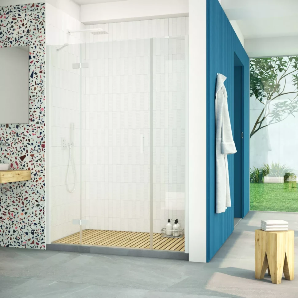 Дверь в душевую нишу Vegas-Glass AFP-F Retta 150 белый