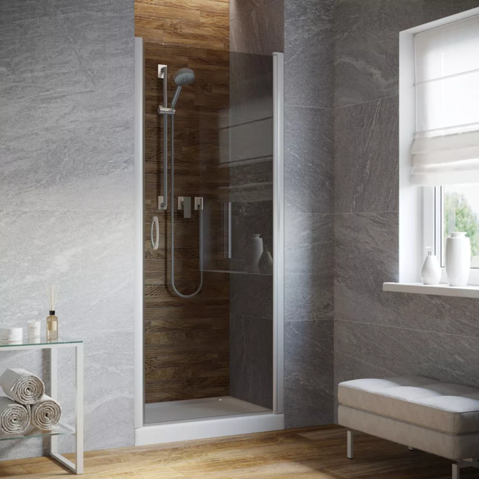 Дверь в душевую нишу Vegas-Glass EP LUX 80 белый