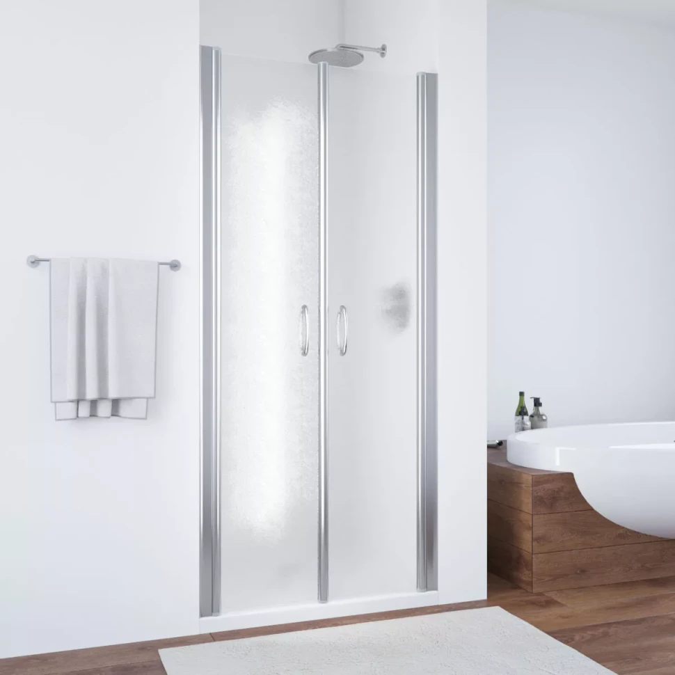 Дверь в душевой проем Vegas-Glass E2P 100 глянцевый хром