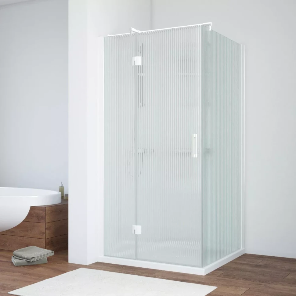 Душевой уголок Vegas-Glass AFP-Fis NOVO 80x120 белый