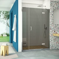 Дверь в душевую нишу Vegas-Glass AFP-F Retta 150 глянцевый хром