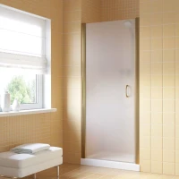 Дверь в душевую нишу Vegas-Glass EP LUX 80 бронза