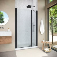 Душевая дверь Vegas-Glass EP-F-1 NOVO 110 h200 черный матовый Душевая дверь Vegas-Glass EP-F-1 NOVO 110 h200 черный матовый