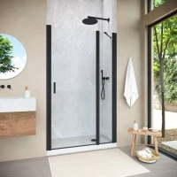 Душевая дверь Vegas-Glass EP-F-1 NOVO 110 h200 черный матовый Душевая дверь Vegas-Glass EP-F-1 NOVO 110 h200 черный матовый