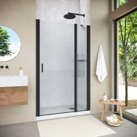 Душевая дверь Vegas-Glass EP-F-1 NOVO 110 h200 черный матовый Душевая дверь Vegas-Glass EP-F-1 NOVO 110 h200 черный матовый