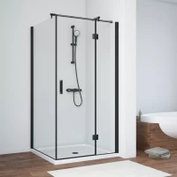 Душевой уголок Vegas-Glass AFP-Fis NOVO 100x120 черный матовый