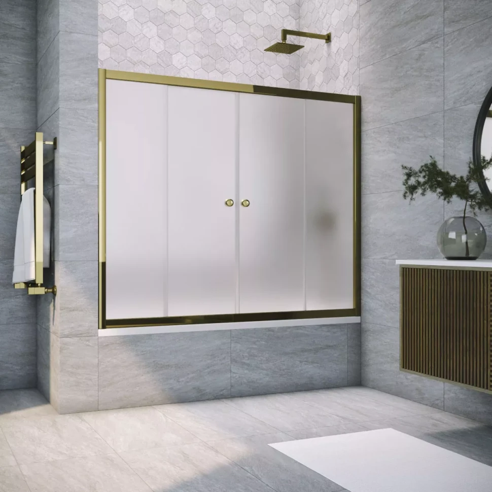 Шторки на ванну Vegas-Glass Z2V TUR NOVO 150 бронза