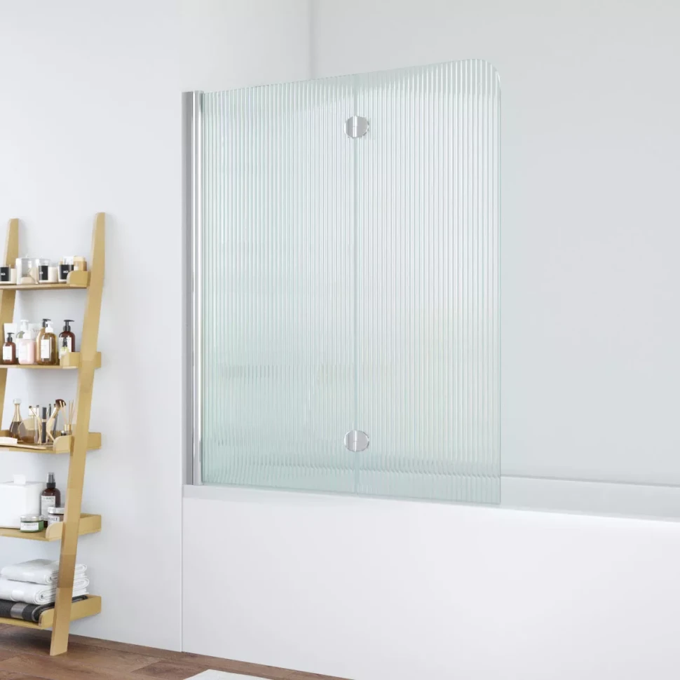 Шторки на ванну E2V 120 глянцевый хром