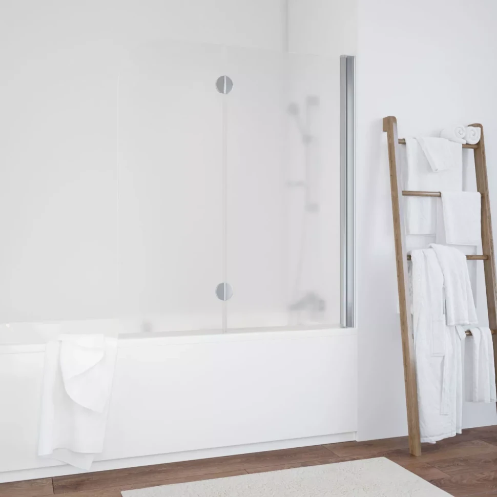 Шторки на ванну E2V 120 глянцевый хром