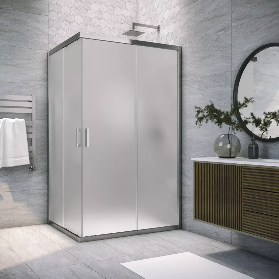 Душевой угол-ограждение Vegas-Glass ZA-F TUR NOVO 110x80 глянцевый хром