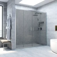 Дверь в душевой проем Vegas-Glass Z2P NOVO 215 матовый хром