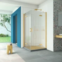 Душевой уголок Vegas-Glass AFA Retta 120x120 золото матовое