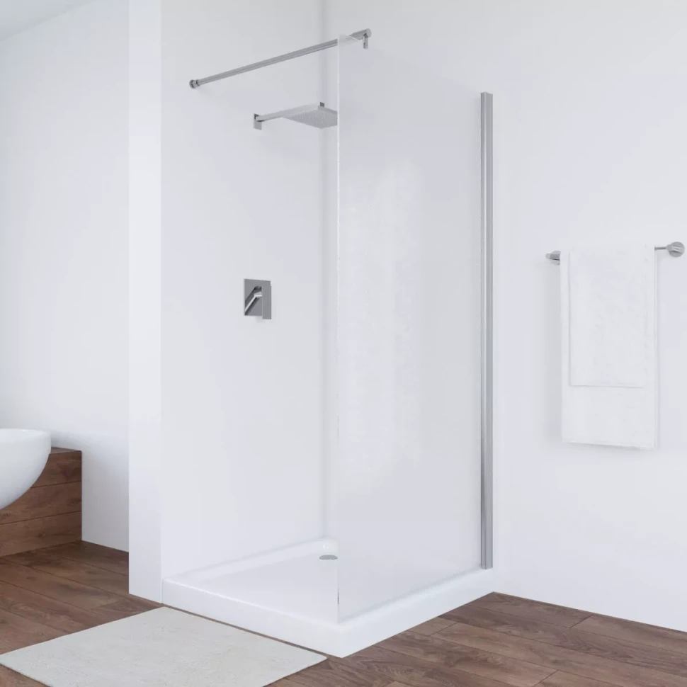 Неподвижные перегородки Vegas-Glass EAF NOVO 70 глянцевый хром