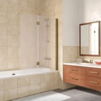 Шторки на ванну E2V LUX 120 бронза