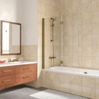 Шторки на ванну E2V LUX 120 бронза