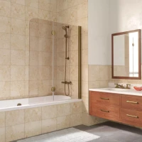 Шторки на ванну E2V LUX 120 бронза