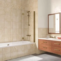 Шторки на ванну E2V LUX 120 бронза