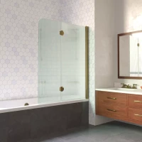 Шторки на ванну E2V LUX 120 бронза