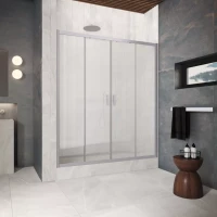 Двери в душевой проем Z2P Protec 165 матовый хром