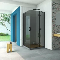 Душевой уголок Vegas-Glass AFA Retta 120x120 черный матовый