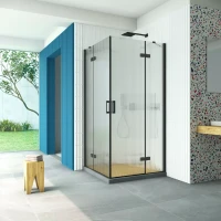 Душевой уголок Vegas-Glass AFA Retta 120x120 черный матовый