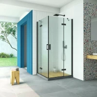 Душевой уголок Vegas-Glass AFA Retta 120x120 черный матовый