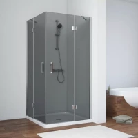 Душевой уголок Vegas-Glass AFA NOVO 100x100 глянцевый хром