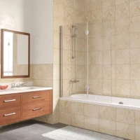 Шторки на ванну E2V LUX 120 глянцевый хром