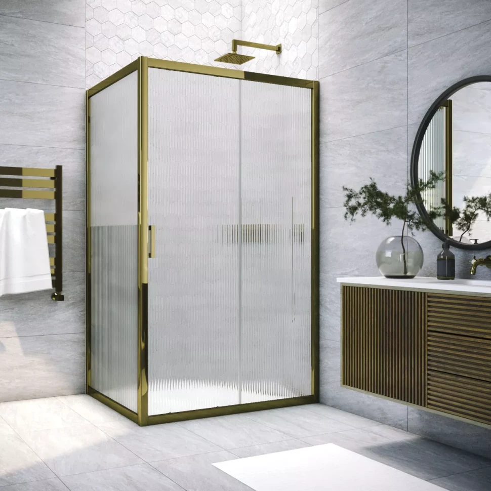 Душевой уголок Vegas-Glass ZP+ZPV TUR NOVO 155x80 бронза