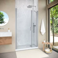 Душевая дверь Vegas-Glass EP-F-2 NOVO 165 h200 матовый хром