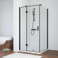 Душевой уголок Vegas-Glass AFP-Fis NOVO 80x120 черный матовый