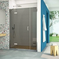 Дверь в душевую нишу Vegas-Glass AFP-F Retta 160 глянцевый хром