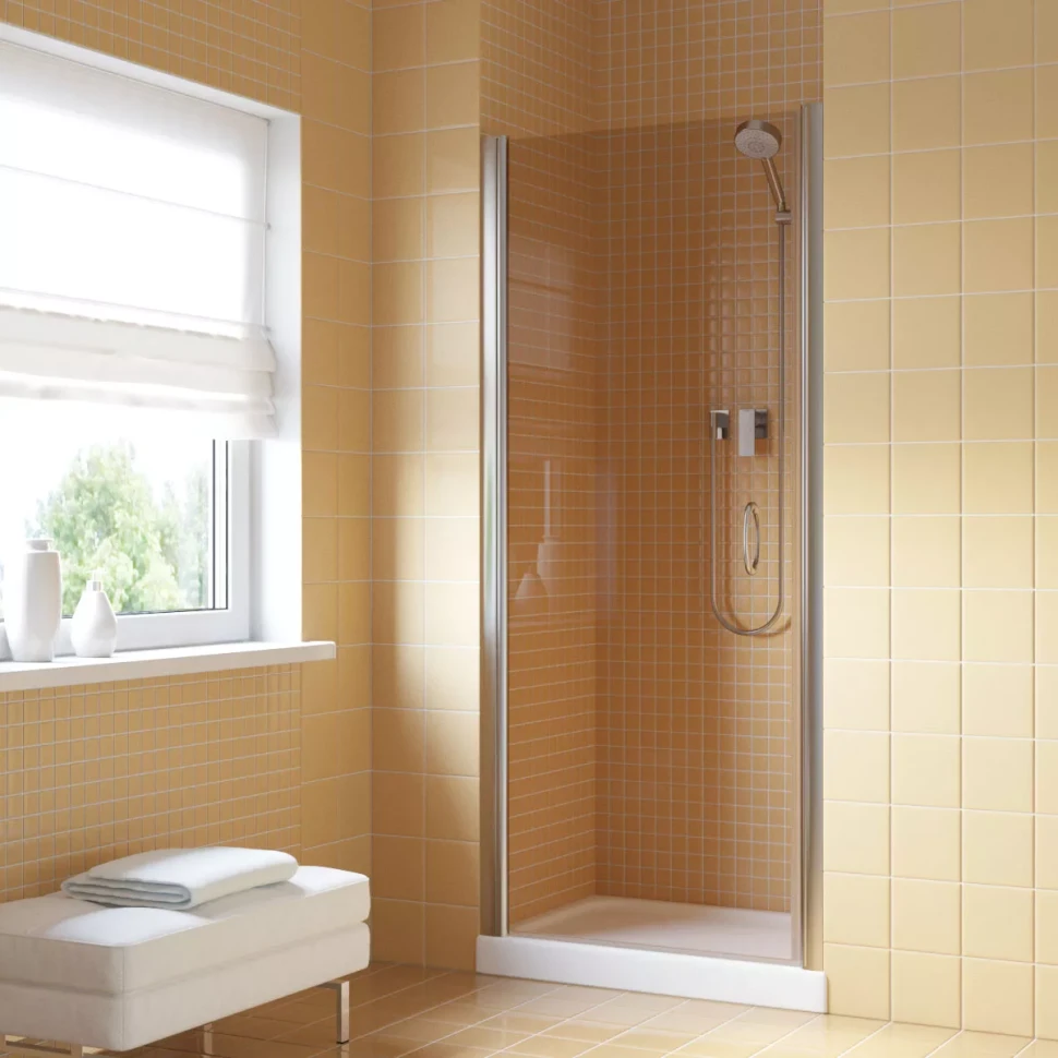 Дверь в душевую нишу Vegas-Glass EP LUX 85 глянцевый хром