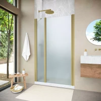 Душевая дверь Vegas-Glass EP-F-1 NOVO 115 h200 золото матовое