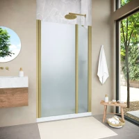 Душевая дверь Vegas-Glass EP-F-1 NOVO 115 h200 золото матовое