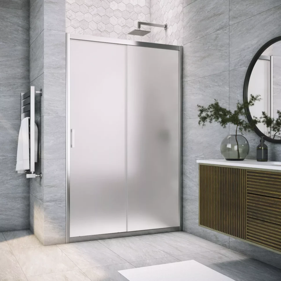 Душевая дверь в нишу Vegas-Glass ZP TUR NOVO 115 глянцевый хром