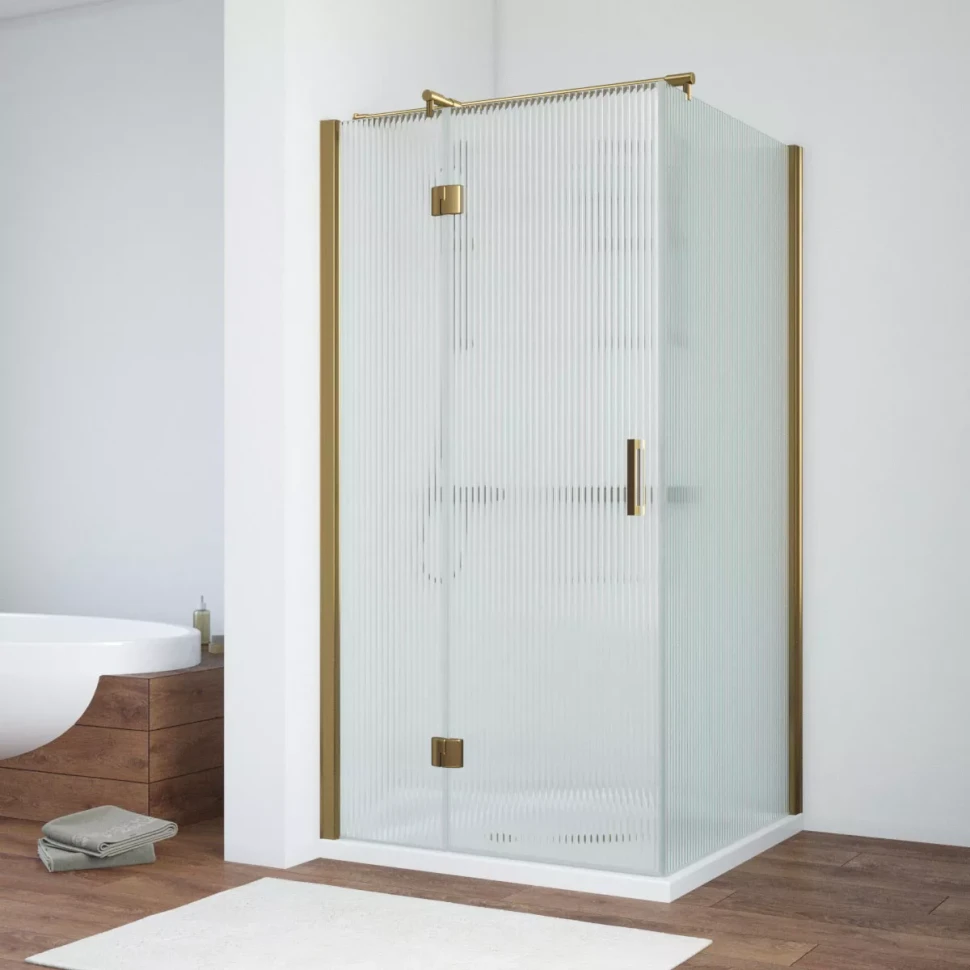 Душевой уголок Vegas-Glass AFP-Fis NOVO 80x80 бронза