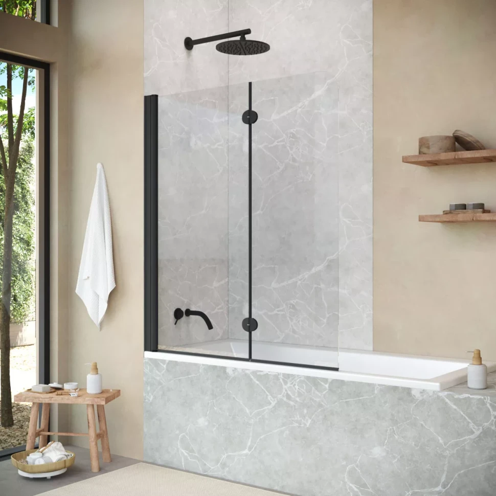 Шторки на ванну Vegas-Glass E2V NOVO 120 белый